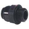 John Guest PM Series Pneumatic Fitting Acetal Copolymer 4mm Push-in Male Threaded-to-Tube Connection G 1/4 Male PM010412E