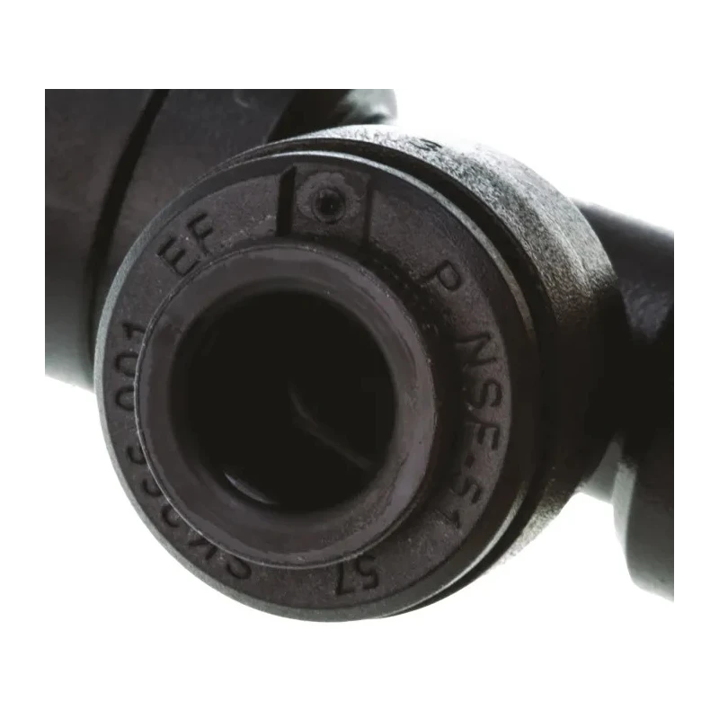 John Guest PM Series Pneumatic Tee Tube-to-Tube Adapter Push-in 6 mm Stainless Steel Brass Plastic PM0206E