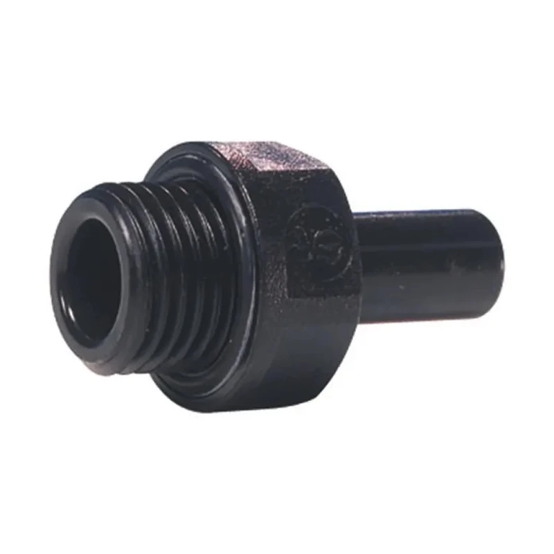 John Guest PM Series Pneumatic Fitting 12mm Push-In, Male, 3/8 in Threaded R PM051203E