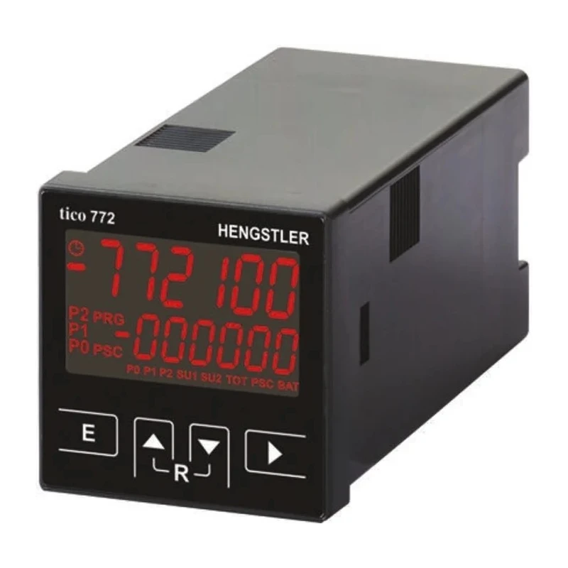 Hengstler TICO 772 6 Digit Digital Panel Mount Counter, Automatic & Manual Reset, 9.3mm Digit Height 0-999,999 0 772 401