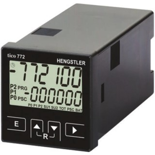 Hengstler Multifunctional Panel Mount Digital Counter 6 Digit LCD Display 9.3mm Height Automatic & Manual Reset 0 772 132