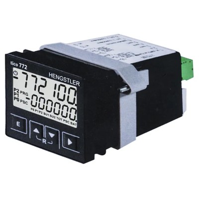 Hengstler Multifunctional 6 Digit Counter, 9.3mm Digit Height, Automatic & Manual Reset, Relay Outputs 0 772 402