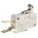 ZF Short Roller Lever Micro Switch, Tab Terminal, SPDT, 21A, 250V AC, IP40 D489-V3RA