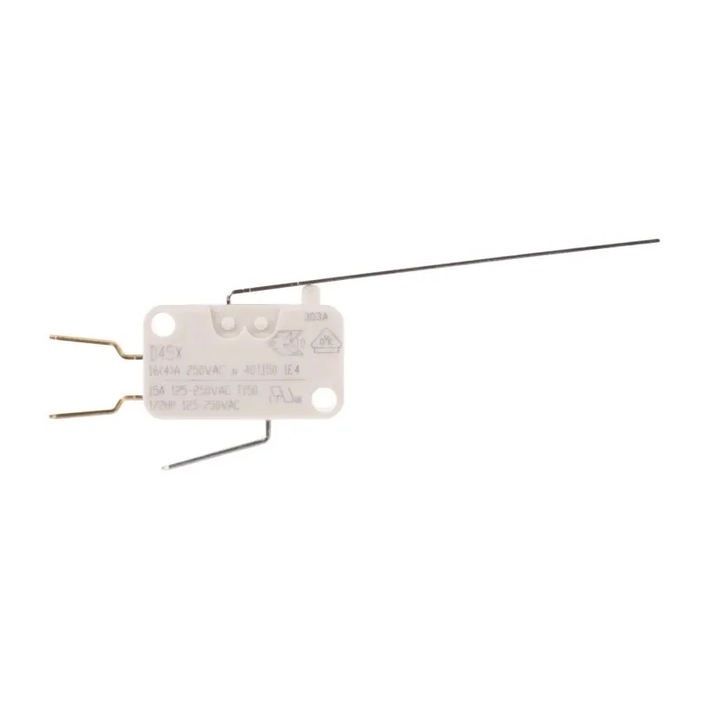 ZF Long Leaf Lever Micro Switch, Tab Terminal, 16A, 250 V AC, SPDT (NO/NC), IP40 