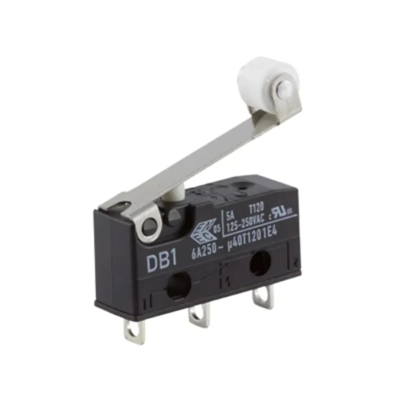 ZF Roller Lever Micro Switch, Solder Terminal, 6A, 250 V ac, SPDT, IP50 DB1C-A1RC