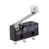 ZF Roller Lever Micro Switch, Solder Terminal, 6A, 250 V ac, SPDT, IP50 DB1C-A1RC