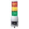 Schneider Electric Harmony Series Signal Tower Buzzer, 3 Lights Green Amber Red LED 24V dc Surface Mount XVC1B3SK