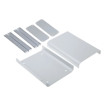 METCASE Unicase Grey Aluminium Instrument Case 50 mm x 180 mm x 130 mm M5511110