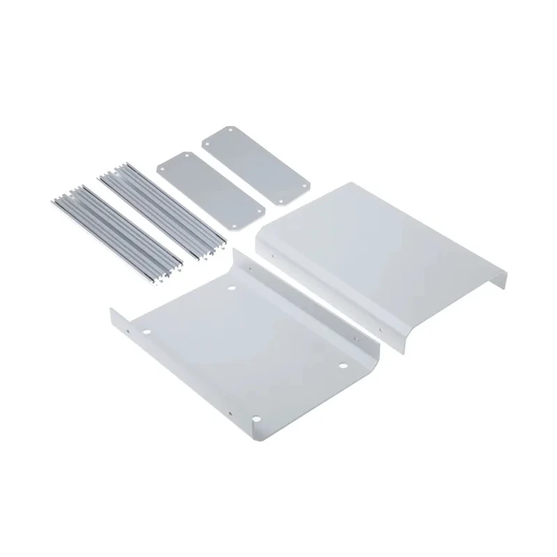 METCASE Unicase Grey Aluminium Instrument Case 50 mm x 180 mm x 130 mm M5511110