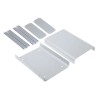 METCASE Unicase Grey Aluminium Instrument Case 50 mm x 180 mm x 130 mm M5511110