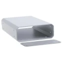METCASE Unicase Grey Aluminium Instrument Case 50 mm x 180 mm x 130 mm M5511110