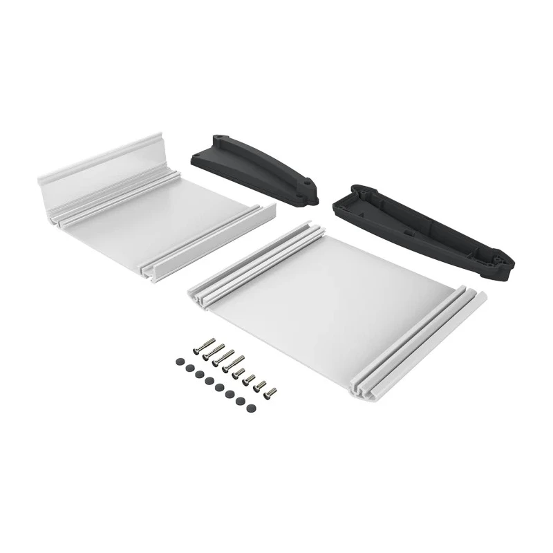 Bopla Aluminium ABS Desktop Enclosure with Sloped Front, 150 mm x 181.2 mm x 53.2 mm, IP54 92850150.MT6 ATPH 1850-0150