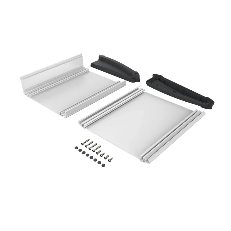 Bopla Aluminium Desktop Enclosure Alu-Topline Series Black Natural ABS Sloped Front 200mm x 92850200.MT6 ATPH 1850-0200