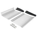 Bopla Aluminium ABS Desktop Enclosure, Sloped Front, Black and Natural Colours, 250 mm x 181.2 92850250.MT1 ATPH 1850-0250