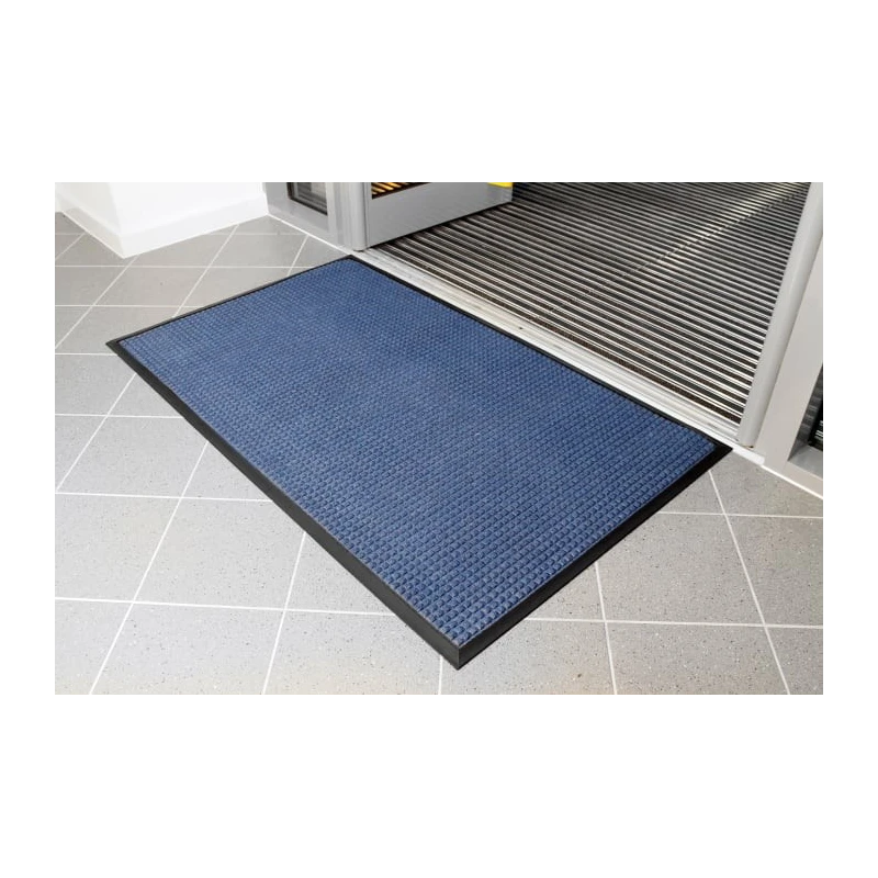 RS PRO Superdry Entrance Mat Waffle Pattern Indoor Use Blue 600 mm x 900 mm x 7 mm 159-6177