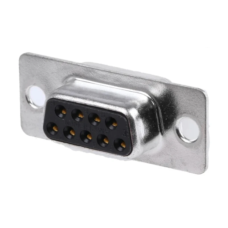 Amphenol Communications Solutions 9 Way Straight 2.74 mm Pitch Panel Mount D-Sub Connector Female FCE17