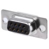 Amphenol Communications Solutions 9 Way Straight 2.74 mm Pitch Panel Mount D-Sub Connector Female FCE17