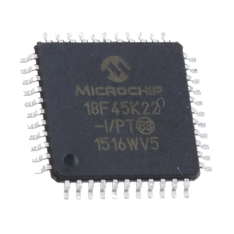 Microchip 8 bit PIC18F Microcontroller 16 MHz 32.768 kB FLASH 256B RAM 44-Pin TQFP PIC18F45K22-I/PT