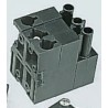 Wieland ST18 Series Lighting Connector Male/Female, 16A, 250V, Brass Contacts Tin Plating ST18