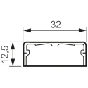 Legrand Cable Trunking DLP Series Mini Trunking White Plastic W12.5mm x D32mm x L2m 0 300 15