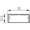 Legrand Cable Trunking DLP Series Mini Trunking White Plastic W12.5mm x D32mm x L2m 0 300 15