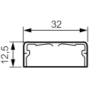 Legrand Cable Trunking DLP Series Mini Trunking White Plastic W12.5mm x D32mm x L2m 0 300 15