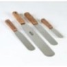Flexible Stainless Steel Soil Spatula With Wooden Handle Size 4 Inch Pack of 3