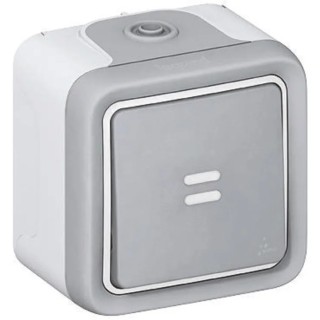 Legrand PlexoTM Series Push Button Switch Momentary Wall Mount SPST 10A IP55 250V AC 0 697 23