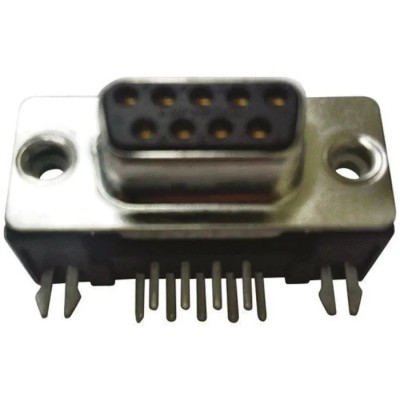 Amphenol Communications Solutions 25 Way Right Angle 2.76 mm Pitch Through Hole D-Sub Connector Female with 4 to 40 FCE17