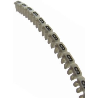 Legrand CAB 3 Clip-On Cable Marker for 0.15–0.5 mm Cable Diameter, Polyamide 66 Material, Pre-printed "9" 0 381 09