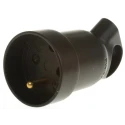 Legrand 16A 250V France Mains Connector Black Cable Polymer Screw 0 504 29