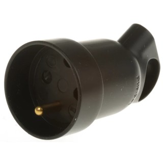 Legrand 16A 250V France Mains Connector Black Cable Polymer Screw 0 504 29