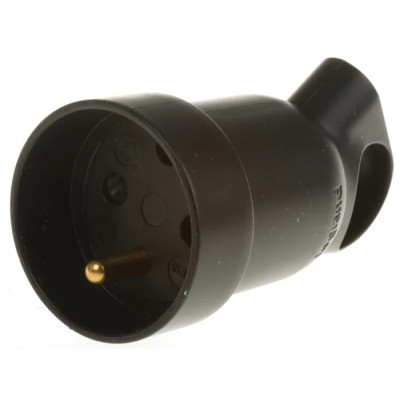 Legrand 16A 250V France Mains Connector Black Cable Polymer Screw 0 504 29