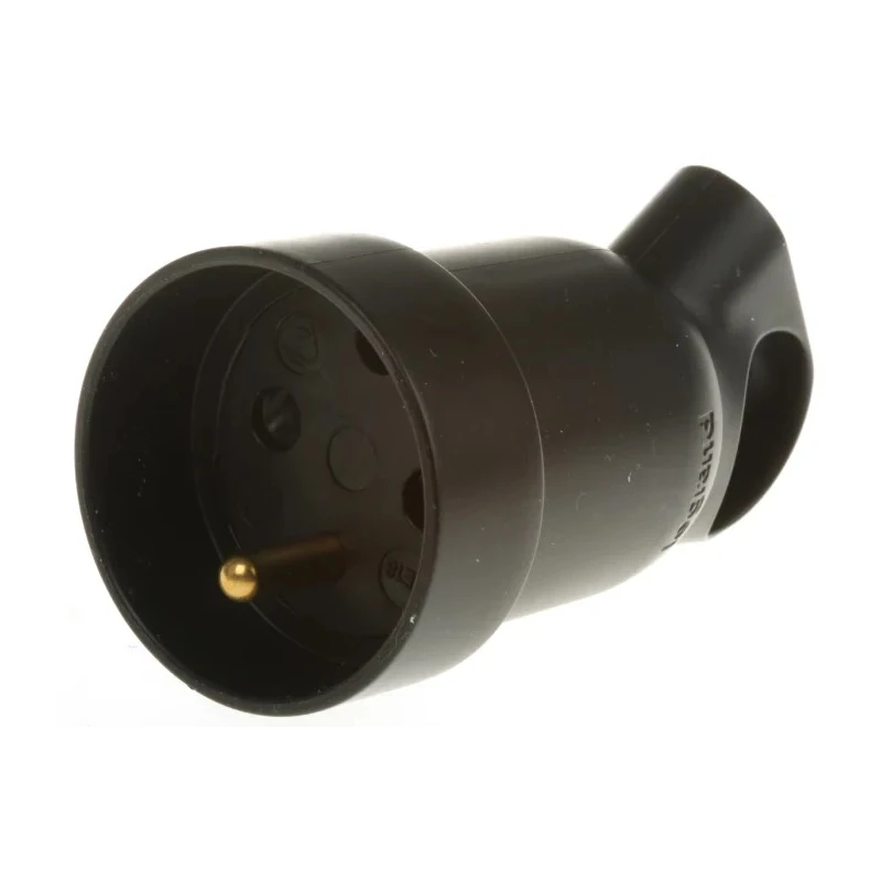 Legrand 16A 250V France Mains Connector Black Cable Polymer Screw 0 504 29