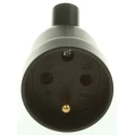 Legrand 16A 250V France Mains Connector Black Cable Polymer Screw 0 504 29