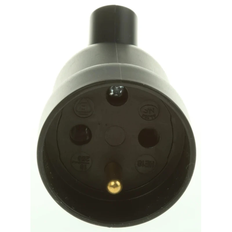 Legrand 16A 250V France Mains Connector Black Cable Polymer Screw 0 504 29