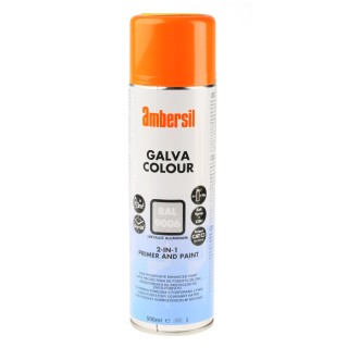 Ambersil Spray Paint 500 ml RAL 9006 Silver Satin Water-Based Paint 6190011537