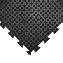Coba Europe Interlocking Natural Rubber Anti-Fatigue Mat 500mm x 500mm x 13.5mm, Yellow and Black BF010709