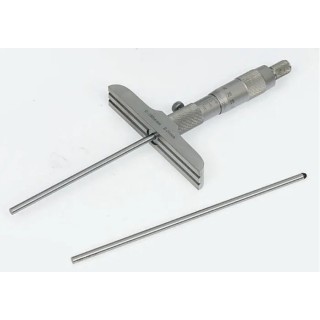 RS PRO Depth Gauge Micrometre 25 mm Range, Metric, Accuracy 0.004 mm Satin Chrome Finish 705-1244