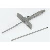 RS PRO Depth Gauge Micrometre 25 mm Range, Metric, Accuracy 0.004 mm Satin Chrome Finish 705-1244