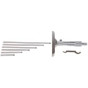 RS PRO 150 mm Metric Depth Gauge Micrometre, Accuracy 0.004 mm, Resolution 0.01 mm, Vernier Scale, Satin Chrome 705-1248