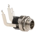 Switchcraft Right Angle DC Power Socket 5A 12V Panel Mount Nickel 722RA