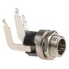 Switchcraft Right Angle DC Power Socket 5A 12V Panel Mount Nickel 722RA