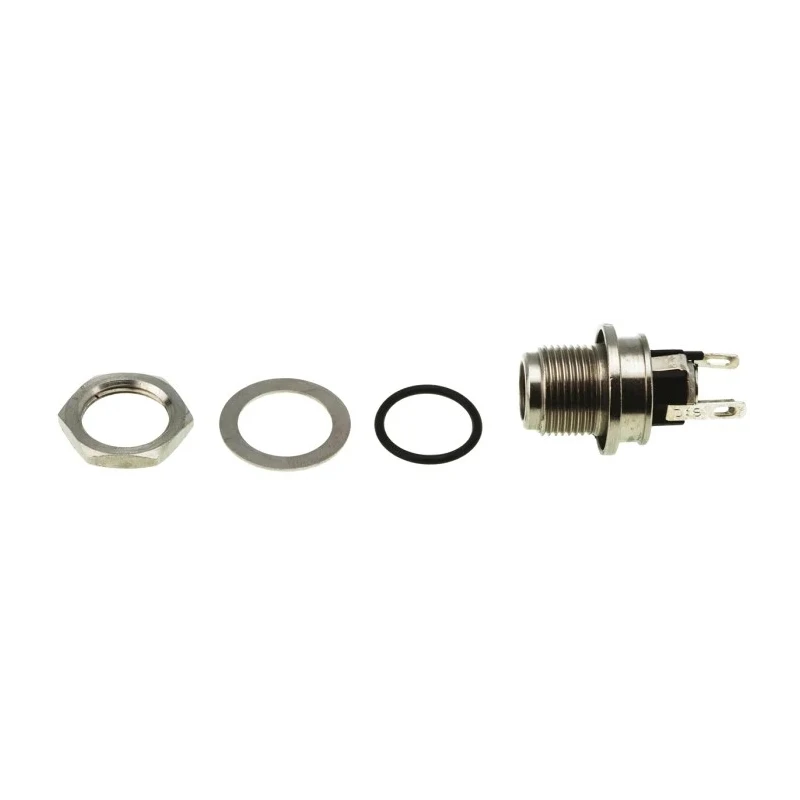 Switchcraft Straight DC Socket 5A, 30V, Panel Mount, Length 26.3 mm, Silver Contact, IP68 L712AS