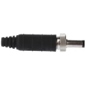 Switchcraft Straight DC Jack 5A, 24V, Nickel Plated, Cable Mount, Length 57mm, IP68 761KS15
