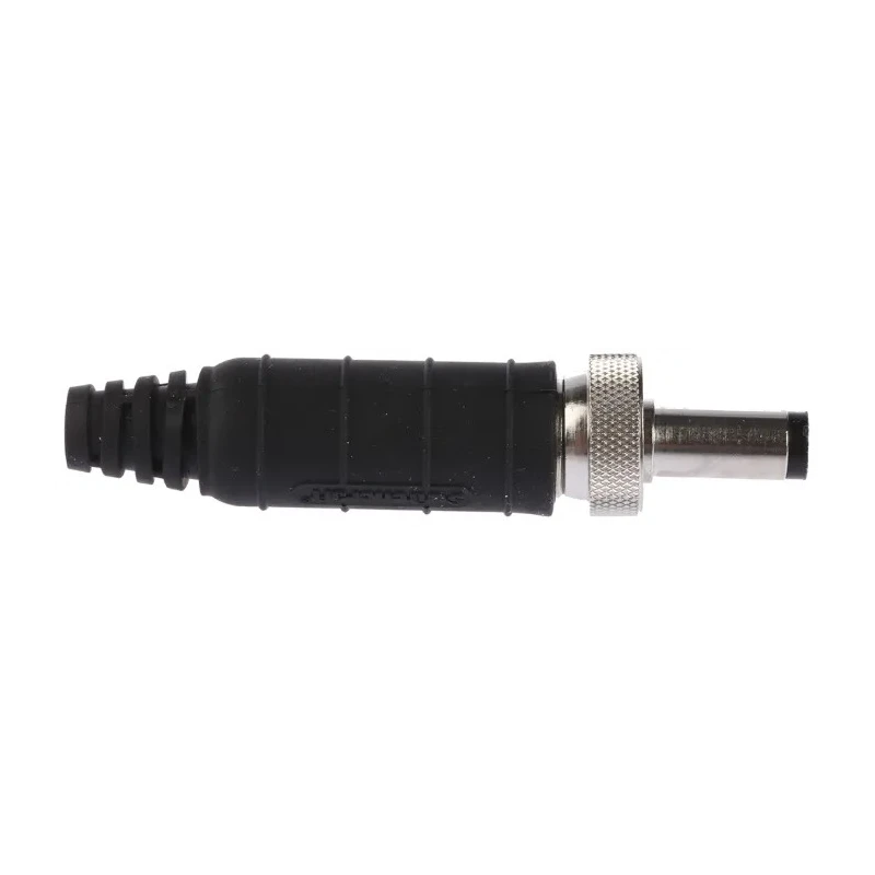 Switchcraft Straight DC Jack 5A, 24V, Nickel Plated, Cable Mount, Length 57mm, IP68 761KS15