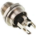Switchcraft Straight DC Socket 5A, 30V, Panel Mount, Length 26.3 mm, Silver Contact, IP68 L712AS
