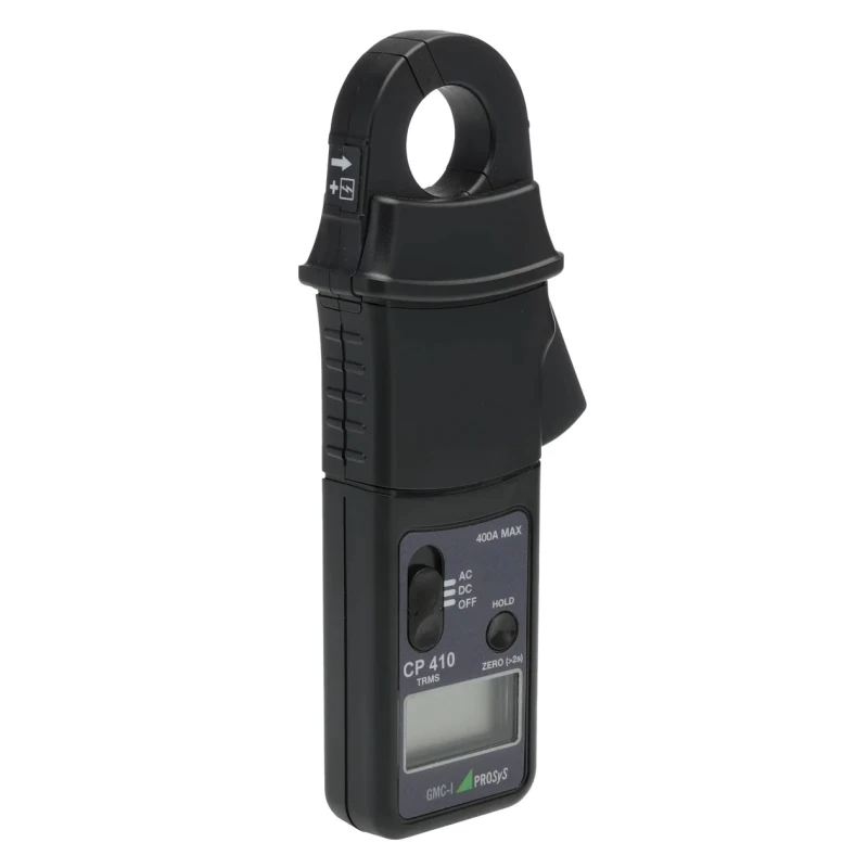 GMC-I Prosys AC/DC Clamp Meter, True RMS, 400A DC & AC, 300V DC & AC, CAT III Safety CP410