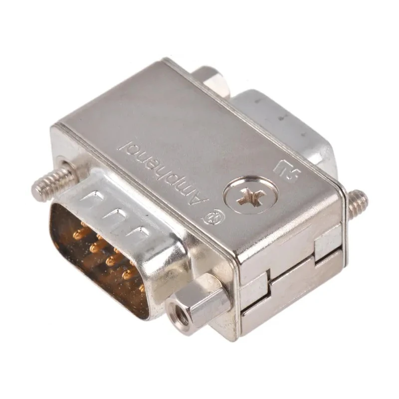 Amphenol Communications Solutions D-Sub Adapter 9-Way D-Sub Male to Female Straight Through Hole FCE17-E09AD-210