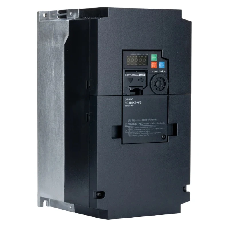 Omron 5.5 kW 3 Phase Inverter Drive 3G3MX2 Series 400V AC Vector Control 17.5 A 3G3MX2-A4055-EV2